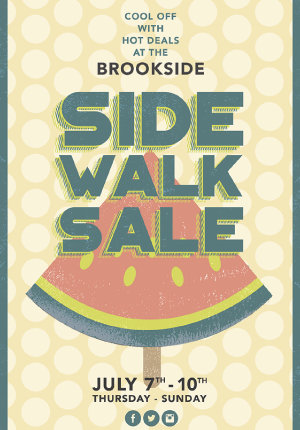 Brookside Side Walk Sale