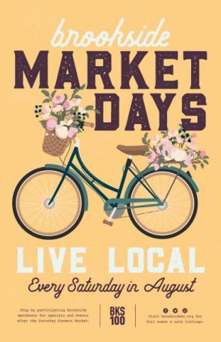 Brookside Market Days poster
