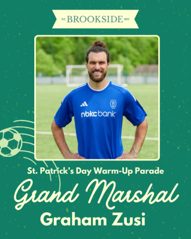 A World-Class Leader gives the starting whistle at the Brookside Parade: Graham Zusi Named 2026 Grand Marshal