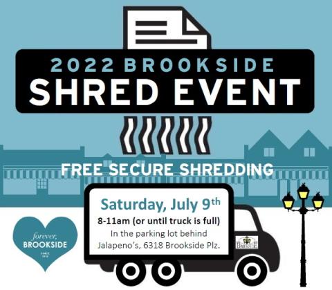 2022 Shred Event July 9th from 8am to 11am, or as soon as the truck fills up