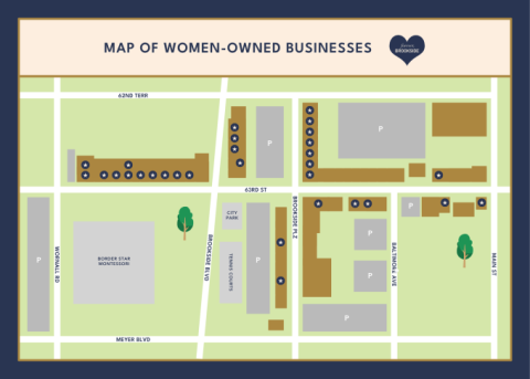 a_map_of_Women-Owned_business_locations_in_the_Brookside_Shops